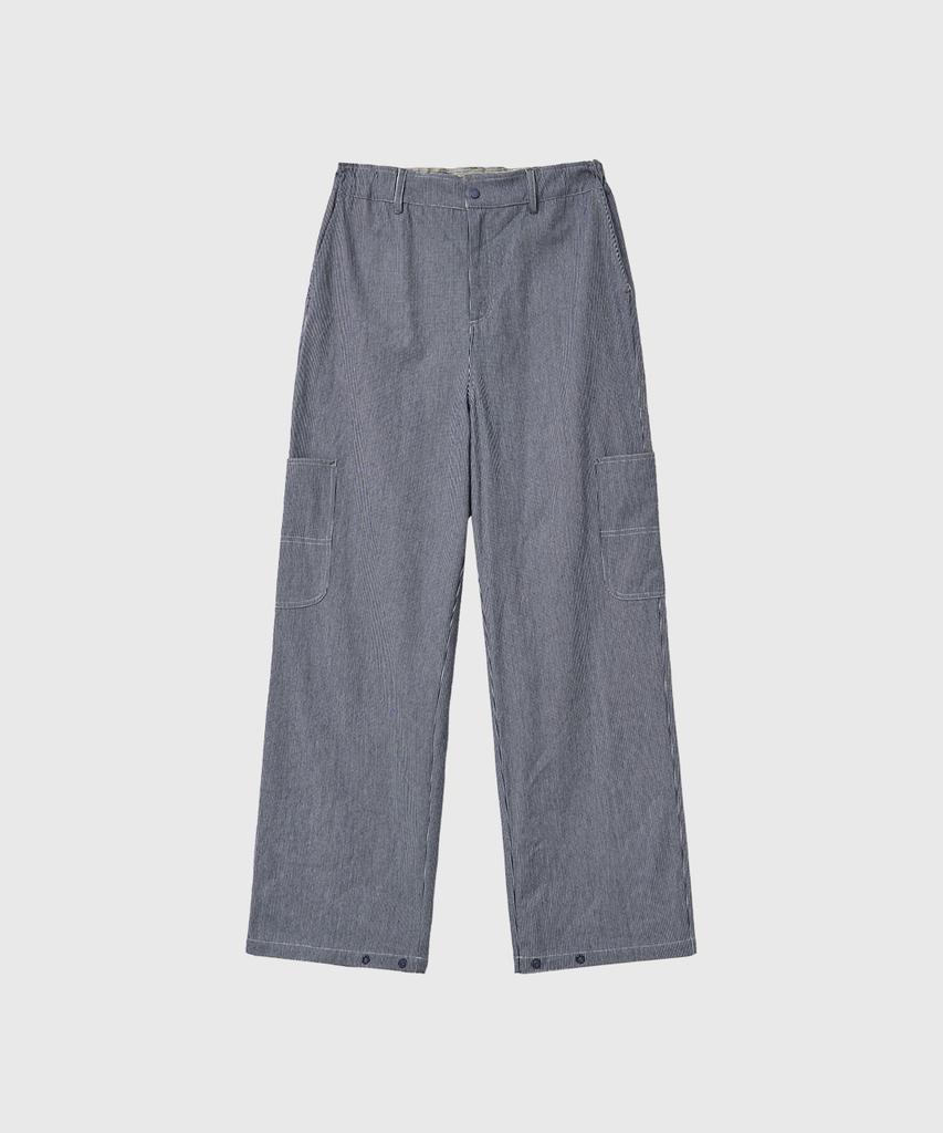 GENERALIDEA Man Side Pocket Striped Pants [Navy] / Gf1Mpt014