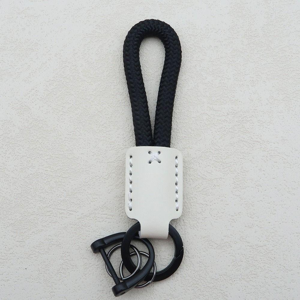 Creative DIY Leather Keychain Handmade Gift Bag Pendant Trendy Car Keychain