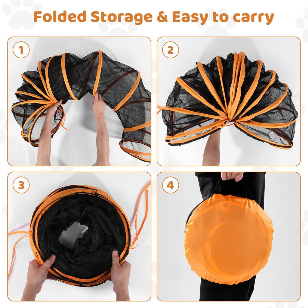 Odoland 120 см круг для домашних животных 315 см туннель складной шестиугольный большой туннель для кошек игровой круг для собак маленький игровой манеж для животных палатка клетка игровое ограждение для родильного отделения