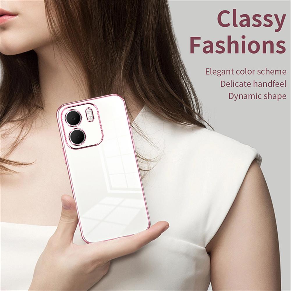 For Oppo A5x 5G Case Electroplating Frame Soft TPU Phone Cover