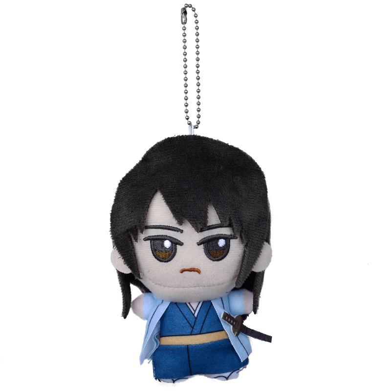 Новая плюшевая игрушка Саката Гинтоки 12 см Gintama Плюшевая кукла Брелок Украшение для сумки Кукла Набитая Коллекция Детские игрушки Подарок на день рождения