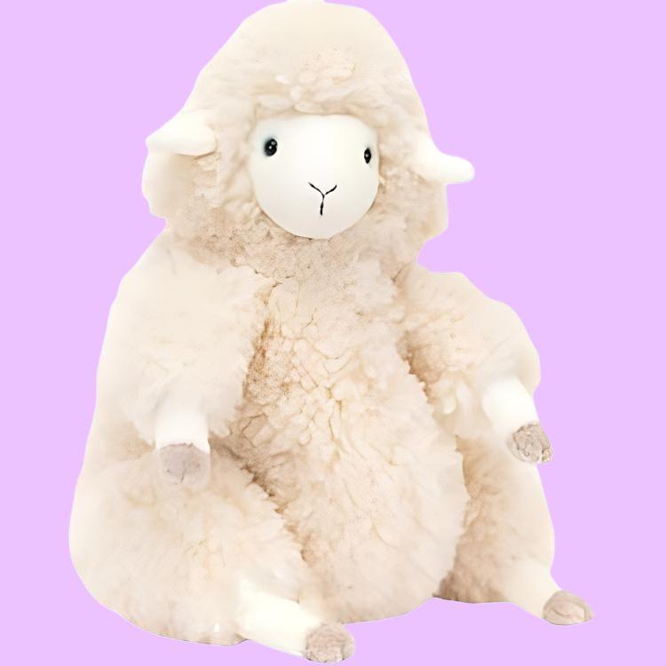 Jellycat Пасхальная серия BIBBLY Овечка Милая кукла Плюшевая кукла 35 см высотой