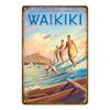 Aloha Beach Tin Signs Vintage Summer Metal Wall Plaque Hawaii Tiki Bar Decor House Seaside Decorative Plate Surf Carft YA040