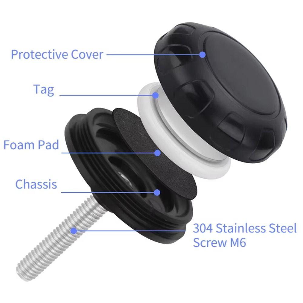 Protective Bicycle Tracker Mount Waterproof Locator Bracket Bike Headset Top Cap for AirTag