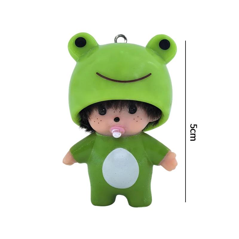 Keychain Vinyl Anime Figure Cute Cartoon Keyring Car Pendant Desktop Ornament Wedding Doll Toy Gifts