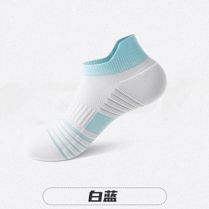 Спортивные носки, женские, короткие носки, тонкие, влагоотводящие и нескользящие, женские, профессиональные носки для бадминтона, бег. Носки на толстой подошве с полотенцами