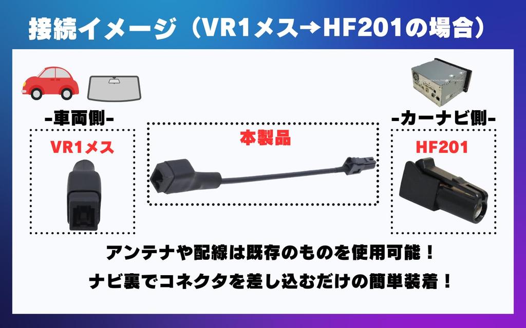 Набор переходных кабелей MsFactory, Антенна для цифрового эфирного телевидения, Совместимость с Full Seg, One-Seg (VR1 к HF201, 4 штуки (Карроццерия))