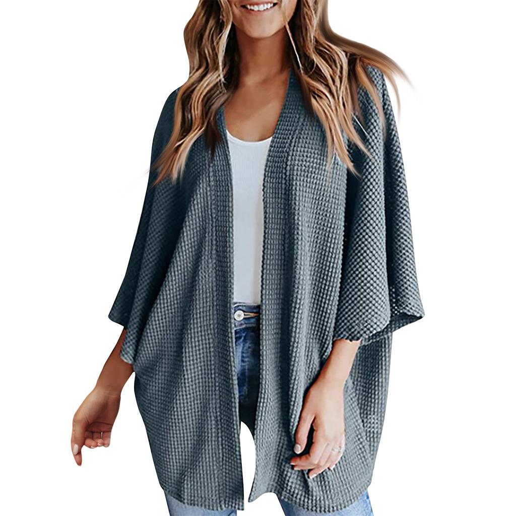 Осенне-зимний новый хит продаж, свободный кардиган, свитер, вязаный свитер, футболка, топы, женская одежда