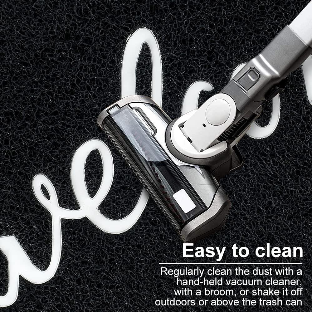 PVC Door Mat, Love Home Front, Foot Pad, Home Garden Decoration, Outdoor Carpet, Black and Gray, Rectangle Floor,Mall Hotel
