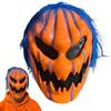 Orange Halloween Pumpkin Mask Creativity Pumpkin Full Face Mask Halloween Cosplay Mask  Unisex