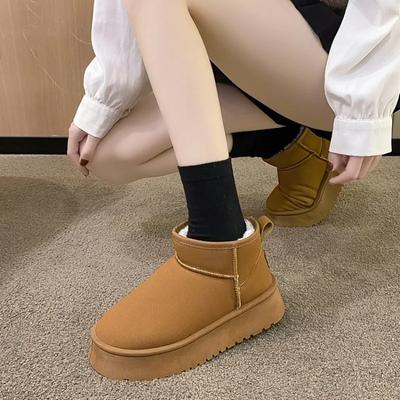 Зимняя классика однотонные дизайнерские вулканизированные туфли для женщин новые плоские удобные для улицы для шопинга офисные женские ботинки