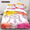 Dreamcatcher Duvet Cover Set 3D Print Feather Sun Moon Polyester Comforter Cover King Queen Twin Full Size For Kids Boys Girls