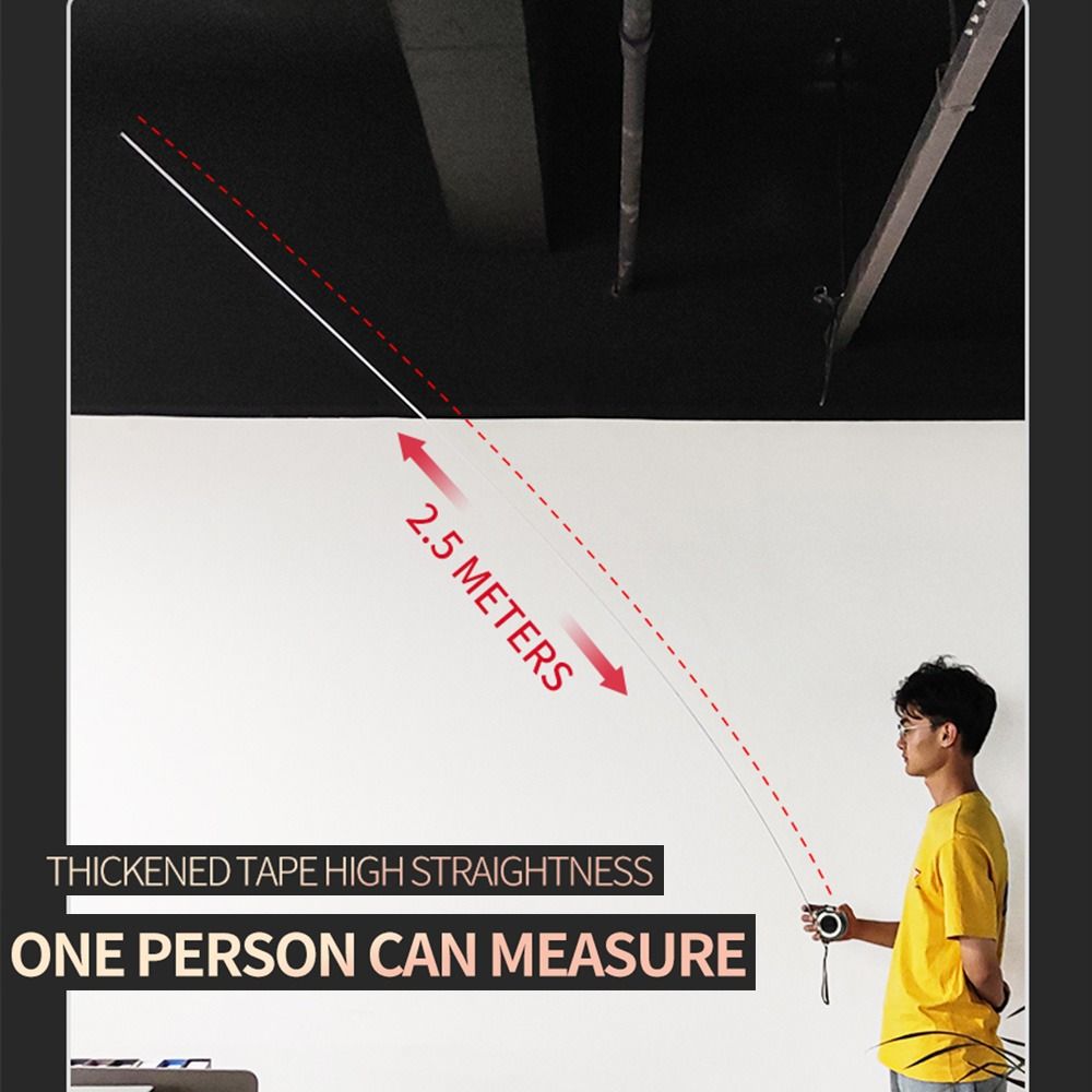Высокоточная износостойкая утолщенная 3/5/7.5/10м измерительная стальная рулетка