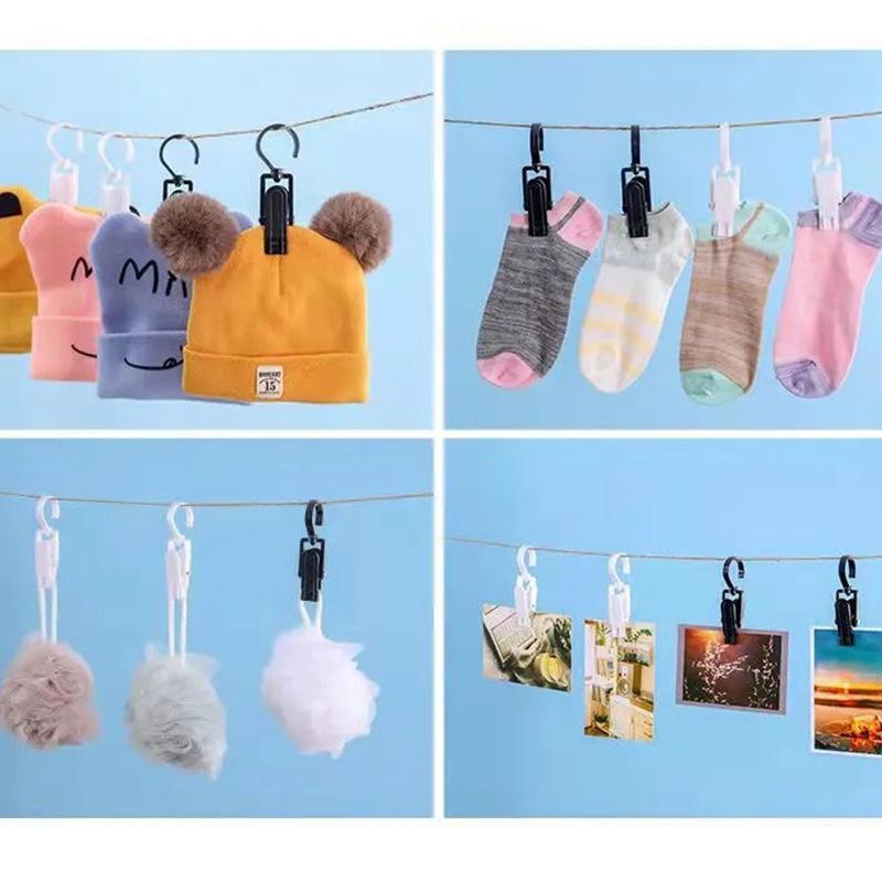 Популярный шкафчик для шляп, носков, уличной одежды, крючки для демонстрации, портативный держатель для полотенец, ветрозащитный зажим, многоцелевые крючки для хранения, полезные, модные, вращающиеся на 360 °