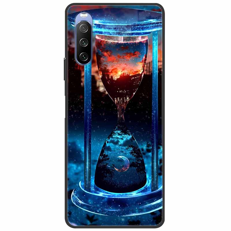 Мягкий чехол для Sony Xperia 10 III / 5 III / 1 III, силиконовый, с рисунком мраморного кота, чехол-фунда для Sony Xperia 1 II / 10 II / 5, чехол-коке