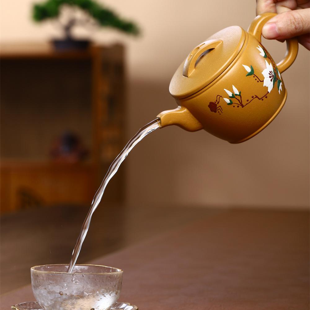 Китайский Исинский чайник, чистый ручной работы, Исинский глиняный чайник, домашний чайник, один горшок, чайный сервиз кунг-фу