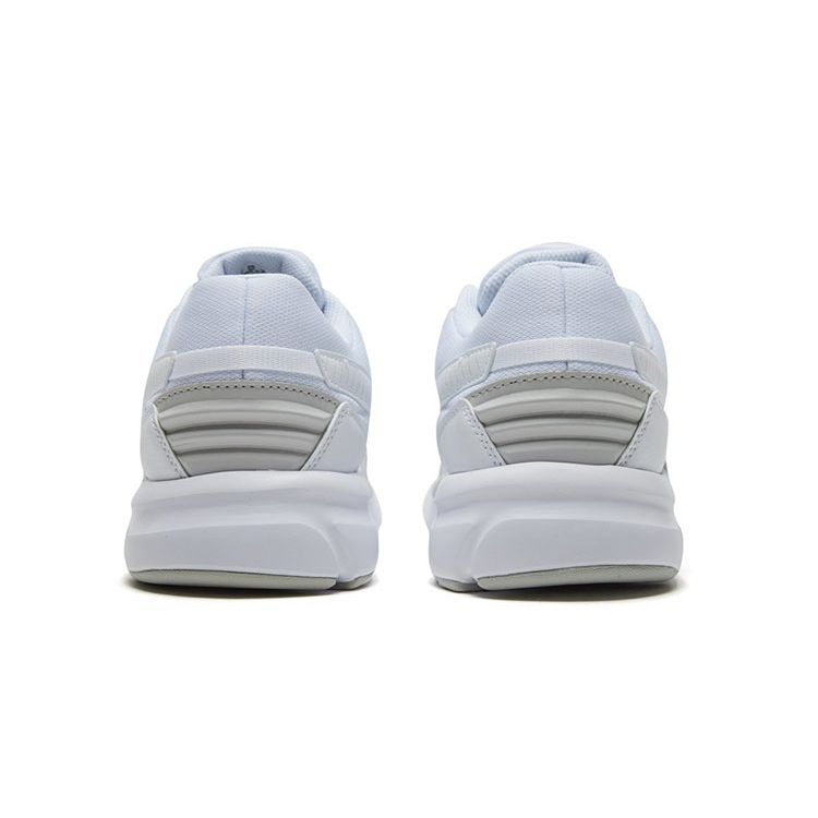 Puma Future Runner Fabric Round Toe Lace-Up Durable Lightweight Low-Top Casual Shoes Men Sneaker White Gray 372611-01