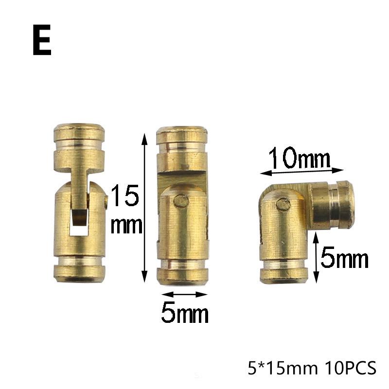 10Pcs 1/2 Inch Hidden Hinges Brass Invisible Wooden Case Hardware Supplies Small Box Barrel Hinge