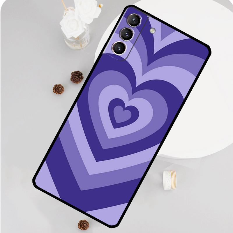Фиолетовый эстетичный чехол для телефона Samsung Galaxy S25 S26 Ultra S20 S21 S22 S23 S24 S10 Plus S25 FE Funda Cover