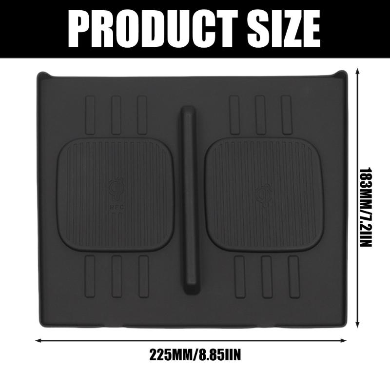 Silicone Not  Slip Pad Wireless Charging Silicone Mat Stable Wireless Charges Pad Fast Charging Solution for Vehicles 