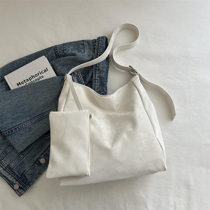 Модный темперамент корейская простая сумка через плечо подмышкой портативная сумка-тоут новая простая большая вместительная сумка для поездок на работу женская
