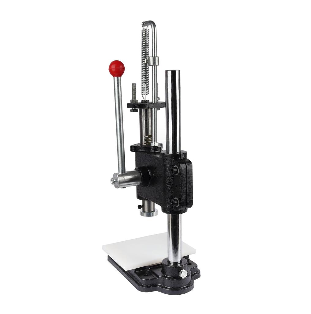 INTBUYING Hand Press Machine Pressure 320kg Leather Craft Drilling Machine Perforation Die Cutting with Steel Press Head 4.5cm