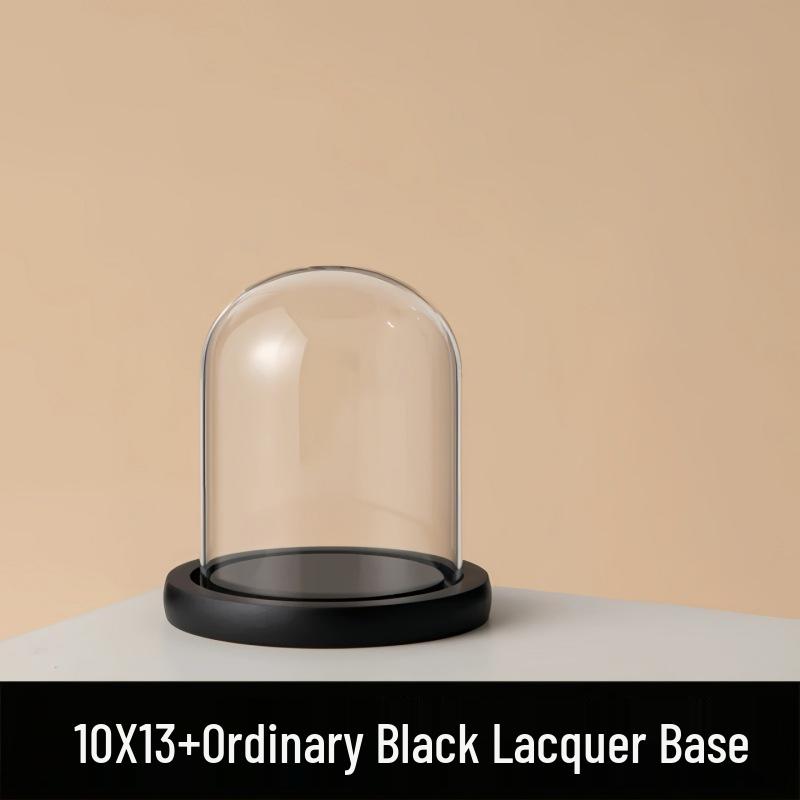 Eternal Flower Glass Dome: Modern Home Decor with Preserved Flowers and Handcrafted Figurine