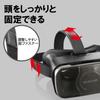 ELECOM VR Goggles VR Glasses Adjustable Eye Width Glasses Compatible Smartphone Compatible Black VRG-S01BK
