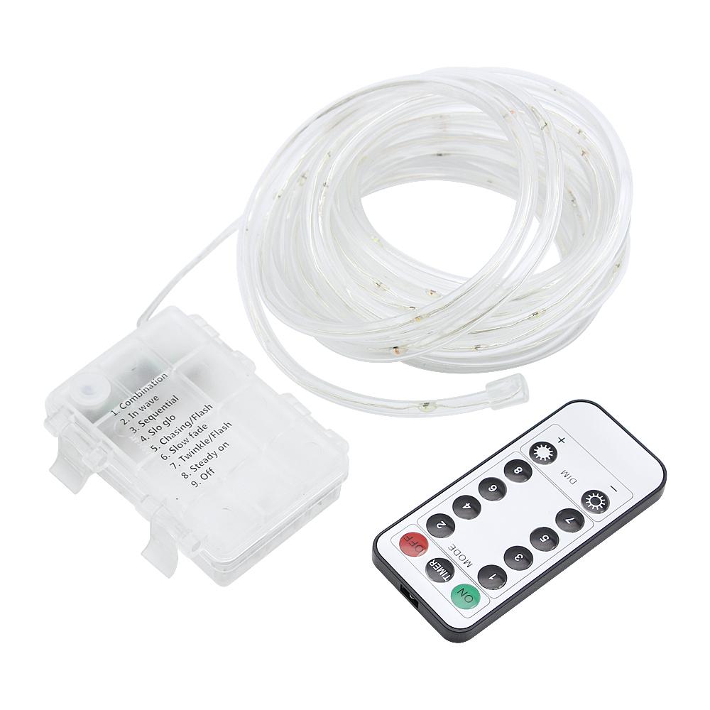 LED Rope String Lights Multicolor 5M 10M 100/200leds 8 Modes Fairy Garland Waterproof with Remote Timer Outdoor Christmas Decor