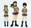 PLATZ Girls & Panzer Final Chapter Набор фигурок Академии Чи-Ха-Тан, Версия в униформе, Масштаб 1/35, Неокрашенный набор из пенополиуретана, GPF-37
