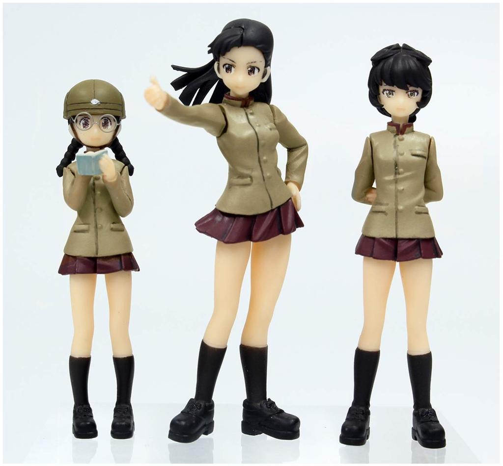 PLATZ Girls & Panzer Final Chapter Набор фигурок Академии Чи-Ха-Тан, Версия в униформе, Масштаб 1/35, Неокрашенный набор из пенополиуретана, GPF-37