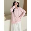 Early Autumn New Thin Three-dimensional Flower Knitted Sweater Top Loose Gentle Wind Sweater Pullover Woman