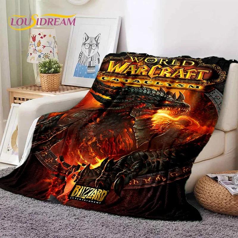 ВАУ, World of Warcraft Охотник на демонов, Король-лич Игровое фланелевое одеяло для кроватей Спальни Дивана Пикника, Плед для Отдыха на Открытом воздухе 013