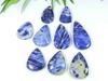 36-50 мм натуральный содалит грушевидный кабошон россыпью драгоценный камень 9 шт. лот 395 карат. РК-3083