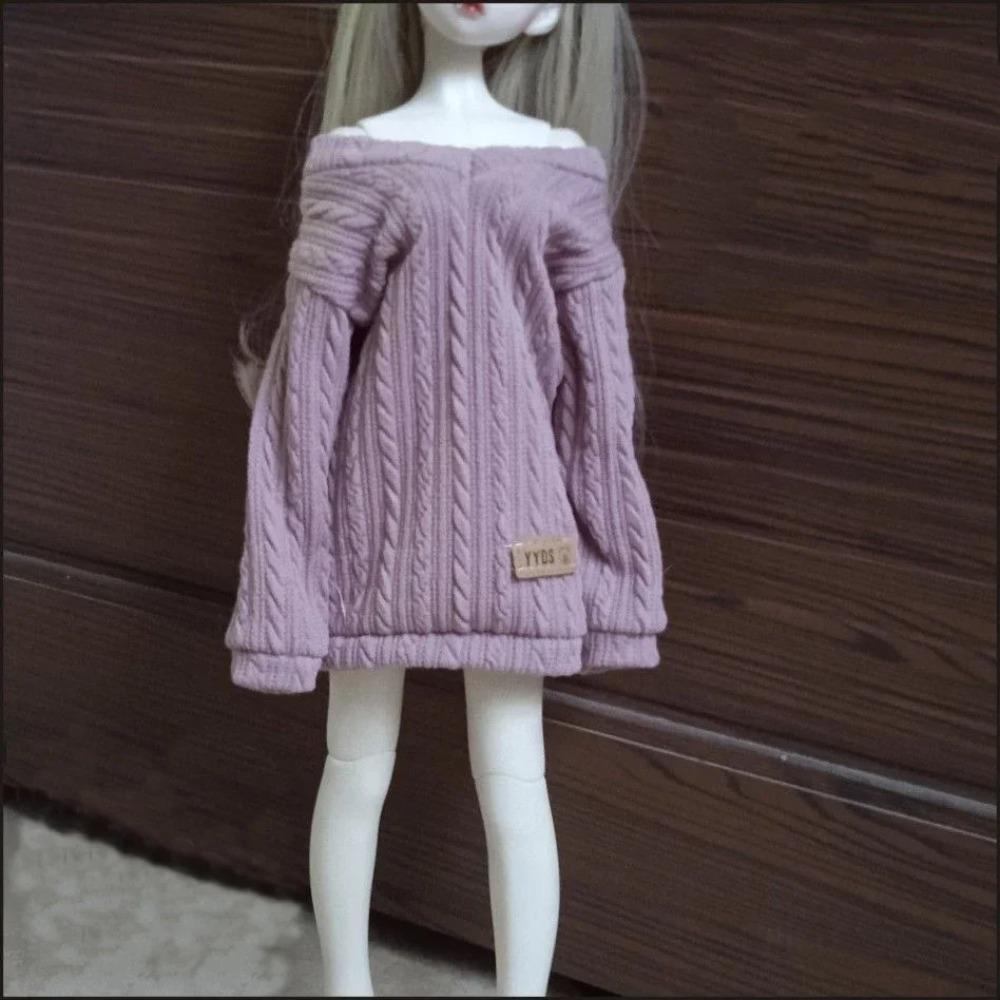 Новая одежда для кукол 30/45/60 см для BJD кукол 1/3 1/4 1/6, Свободный свитер, DIY игрушки для девочек, Наряды, Аксессуары для кукол, Без кук