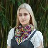 Элегантный платок-косынка с кисточками, шарф с искусственным жемчугом для женщин и девушек, мягкая треугольная шаль для бармена