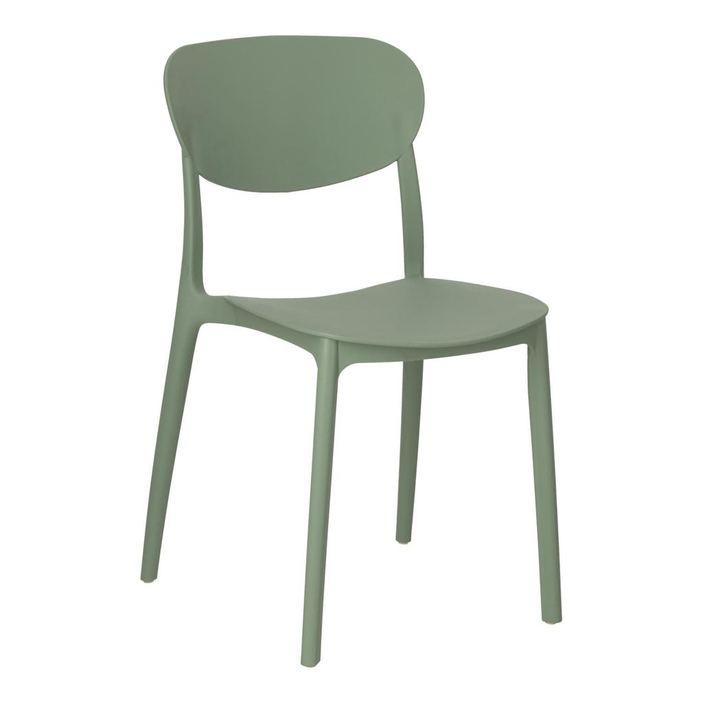 Plasta Green Chair Made Of Polypropylene, Waterproof