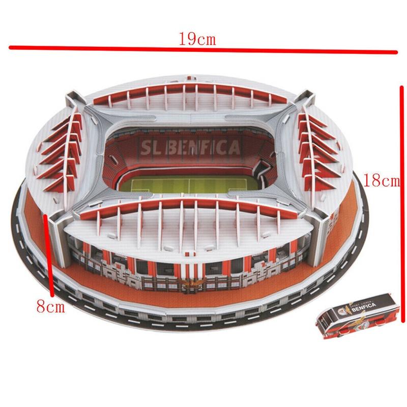 Premium Quality 3d Puzzle Benfica Stadium Football Field Model Perfect For Kids