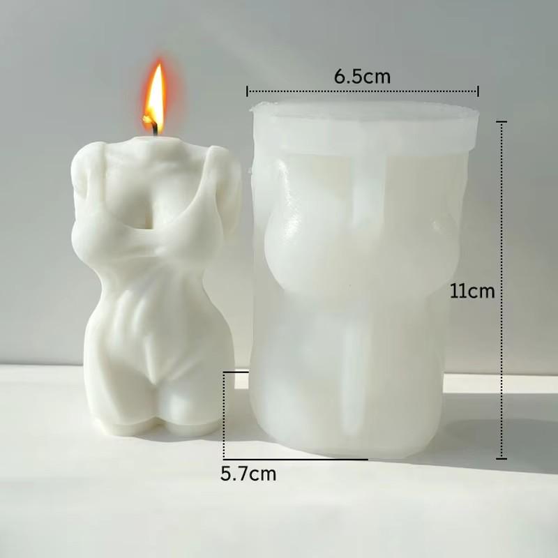 Sexy Female Candle Silicone Mold Muscle Man Body Resin Plaster Mould Human Woman Scented Candle Making Tools Home Decor Lover Gift