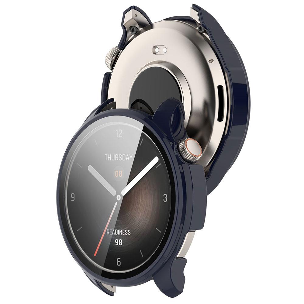Стекло + Чехол для Amazfit Balance PC Защитный бампер со всех сторон Чехлы + Защитная пленка для экрана для Amazfit Balance A2286