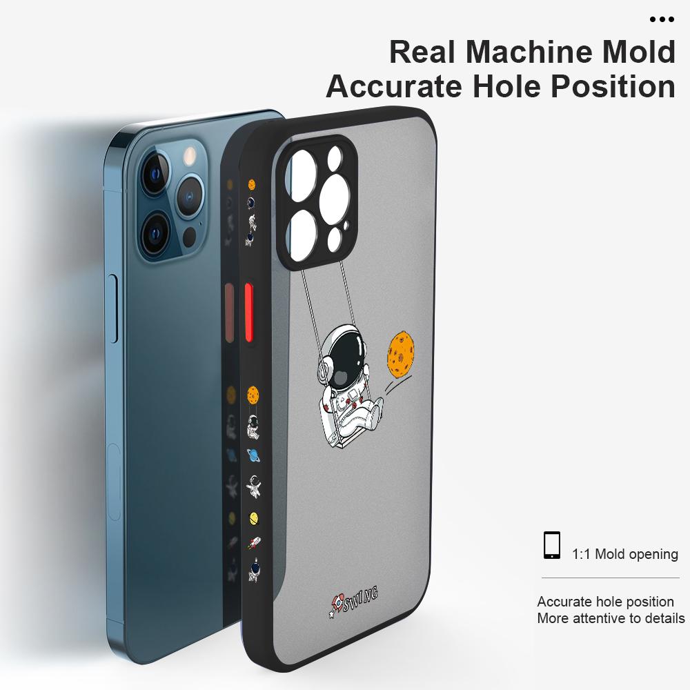 Прекрасный милый чехол для телефона с мультяшным рисунком для iPhone 14 13 12 11 Pro Max Samsung Galaxy S20 FE A52 S23 Infinix, тонкий матовый чехол для задней панели, защитные чехлы для объектива