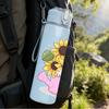 1PC Sunflower Watering Can Girl Print 750ml Color Plastic Sports Water Bottle Leakproof Flip Straw Lid Suitable for Sports Office Home Use