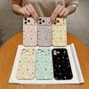Креативная Кофейная Оранжевая Белая Звезда Мягкое Сердце Рельефная Боковая Крышка Телефона Для iPhone 17 16 15 14 13 12 11 Pro Max 14 Plus