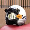 Мотоциклетный шлем Ретро Винтажный шлем лицо Ретро 3/4 шлем casco moto Capacete Винтажный шлем мотоциклетный мотокросс ORZ