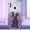 For Samsung Galaxy A20s Smartphone Case Hands-free Kickstand Cartoon Rabbit Back Cover