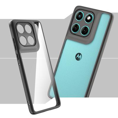 Чехол для Motorola Edge 60 Fusion Чехол для Moto Edge 60 Fusion Funda Coque Жесткий Прозрачный ПК Мягкий ТПУ Edge Ударопрочный Задний Бампер