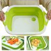 Многофункциональная складная разделочная доска Корзины для хранения Сливная корзина Умывальник Ведро для льда