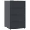4 Ton Waste Bin Enclosure in Anthracite 276 x 79 x 117 cm Steel
