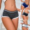 Women's Boxer Panties Breathable Low Waist Underpants Ladies Fitness Boxer Shorts for Sports Home Gym Daily Wear