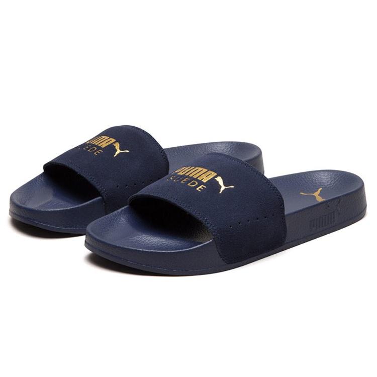 Puma Шлепанцы Leadcat из замши синие мужские 365758-02